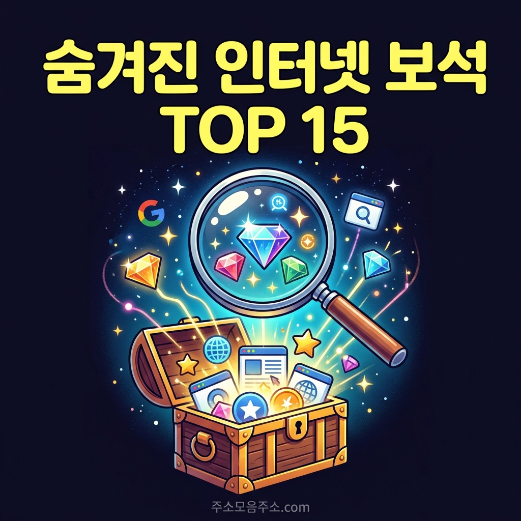 구글에서 나오지 않는 숨겨진 사이트 TOP 15
